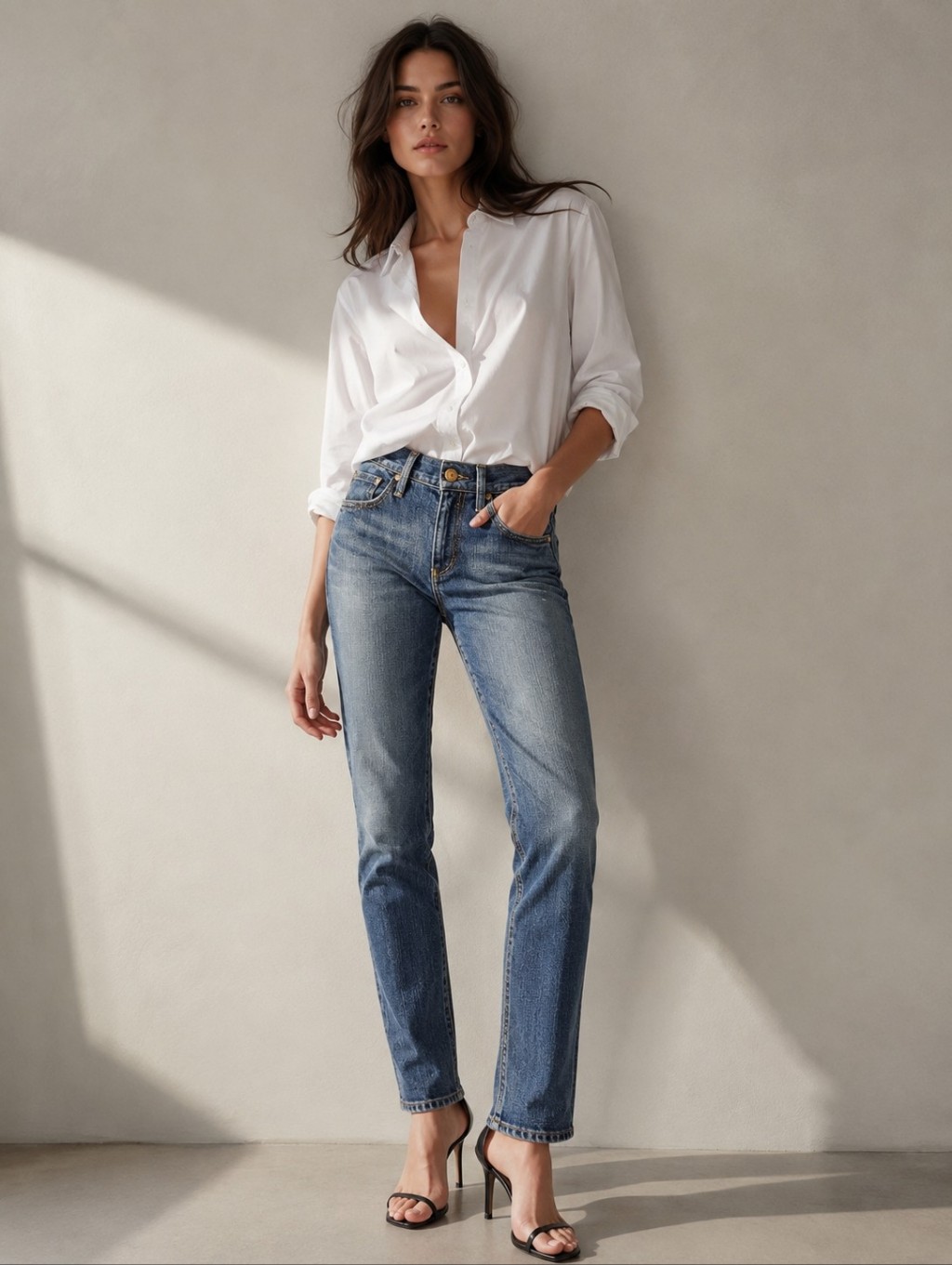 Goldsign Misfit Y2k Slim Straight Jeans, 2 (26)